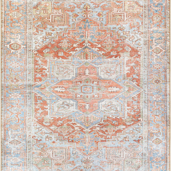 Rust Maayon Washable Rug