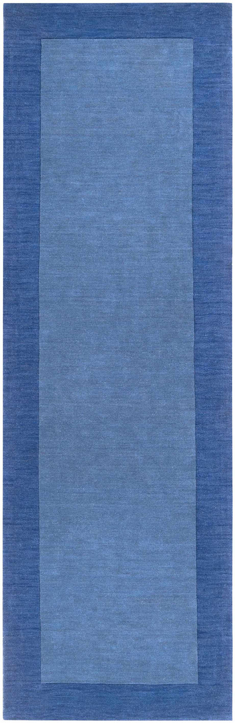 Macedon Blue Bordered Wool Rug