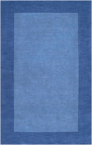Macedon Blue Bordered Wool Rug