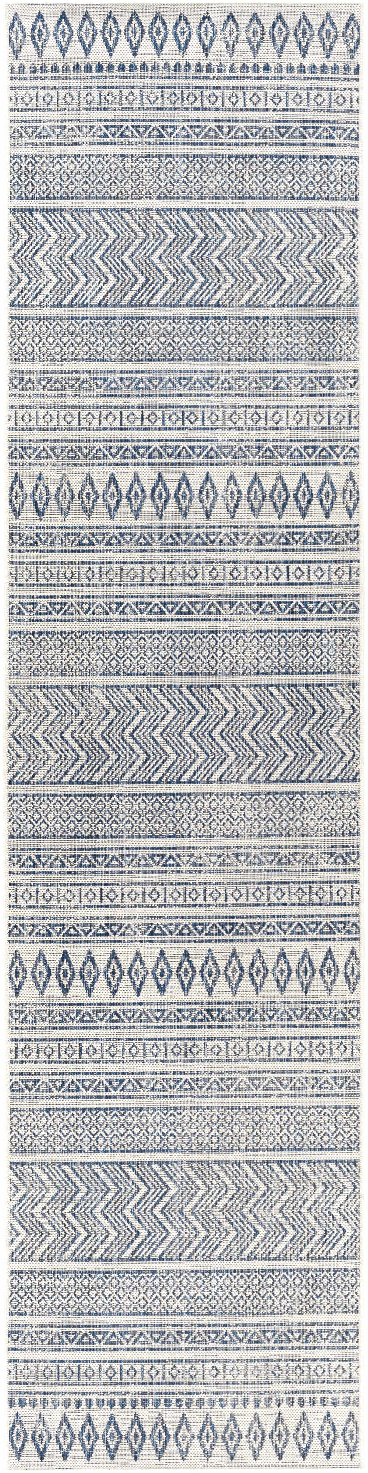 Madras Light Blue Green All Over Performance Area Rug