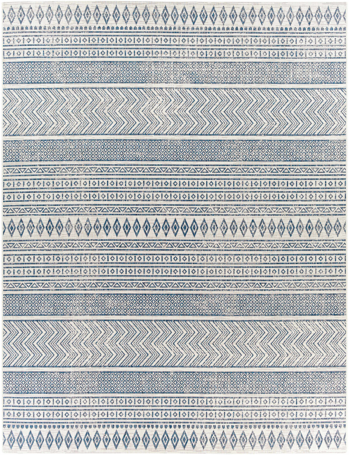 Madras Light Blue Green All Over Performance Area Rug