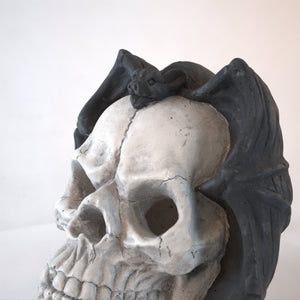 Magnesium Oxide Fire Pit Skull Wall Art Set with Hollow Flame Channel - view 7