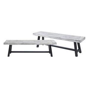 Outdoor Carlisle Benches, Sandblasted
