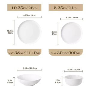 MALACASA Mina 24 Piece Dinnerware Set - view 14