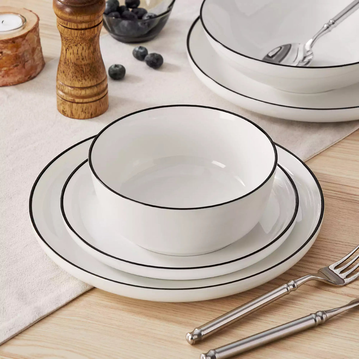 MALACASA Mina 24 Piece Dinnerware Set - view 18
