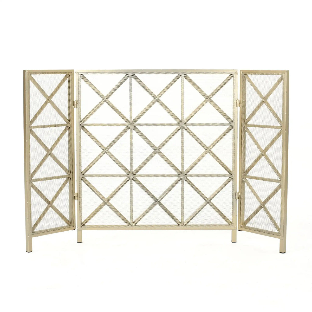 Margaret - 3 Panel Fireplace Screen Iron - Best Buy Furniture