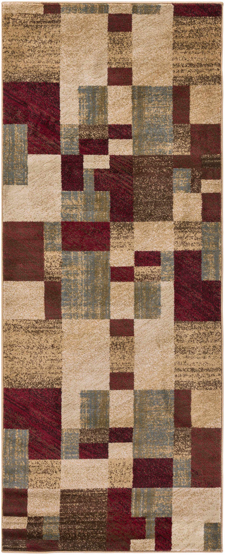 Maumee Brown Mosaic Performance Rug - Clearance
