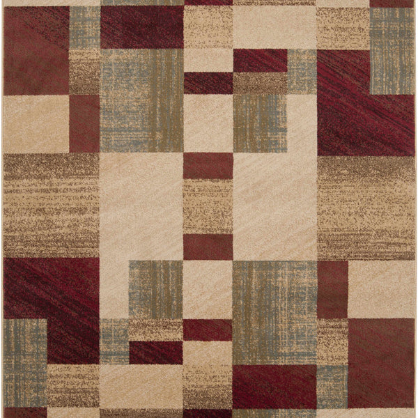 Maumee Brown Mosaic Performance Rug - Clearance