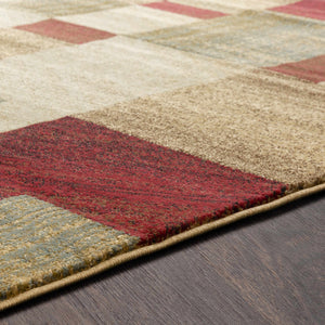 Maumee Brown Mosaic Performance Rug - Clearance