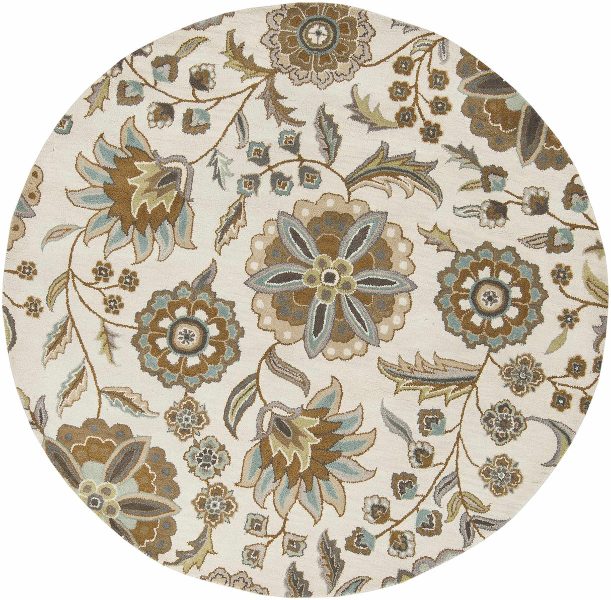 Mack Floral Wool Area Carpet
