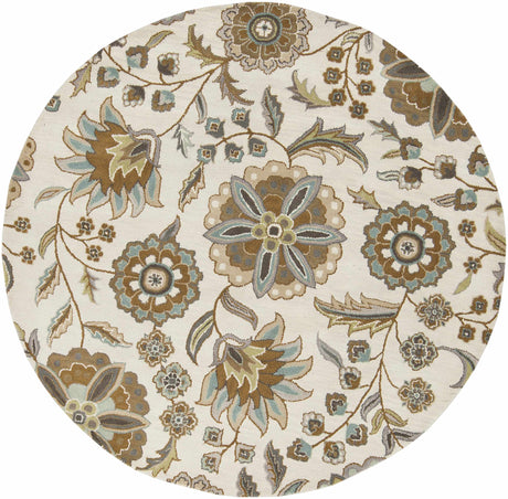 Mack Floral Wool Area Carpet