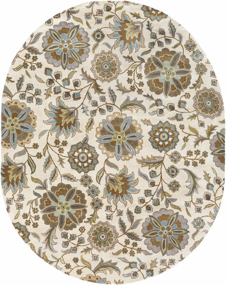 Mack Floral Wool Area Carpet
