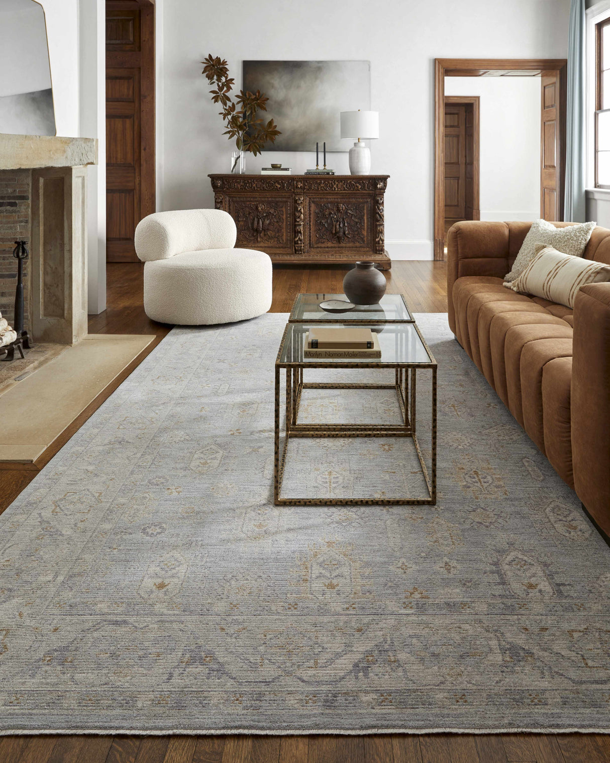 Coby Deep Teal Avant Garde Area Rug