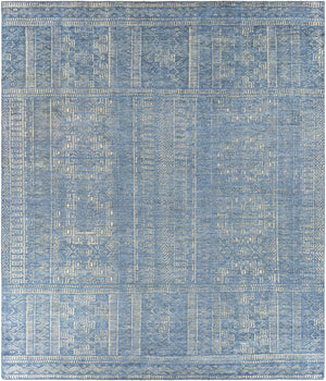 Meigs Blue Premium Viscose&Wool Rug - Clearance