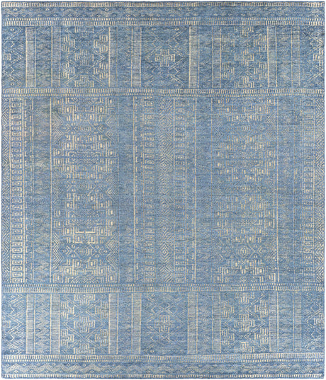 Meigs Blue Premium Viscose&Wool Rug - Clearance