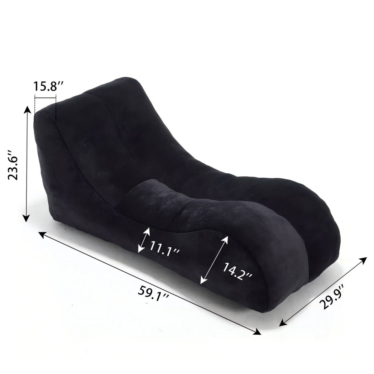 MEIGAOSOFA Bean Bag Sofa Chair with High Quality Sponge Filling - view 11