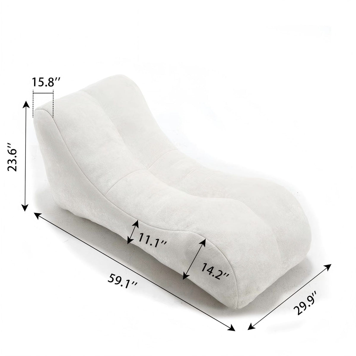 MEIGAOSOFA Bean Bag Sofa Chair with High Quality Sponge Filling - view 14