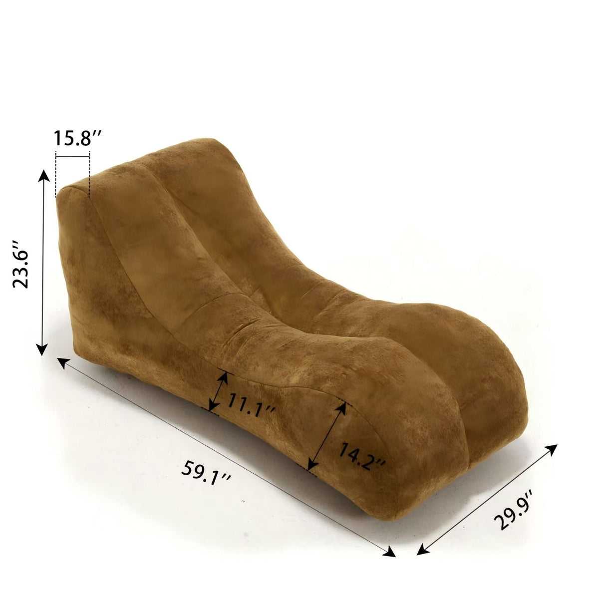 MEIGAOSOFA Bean Bag Sofa Chair with High Quality Sponge Filling