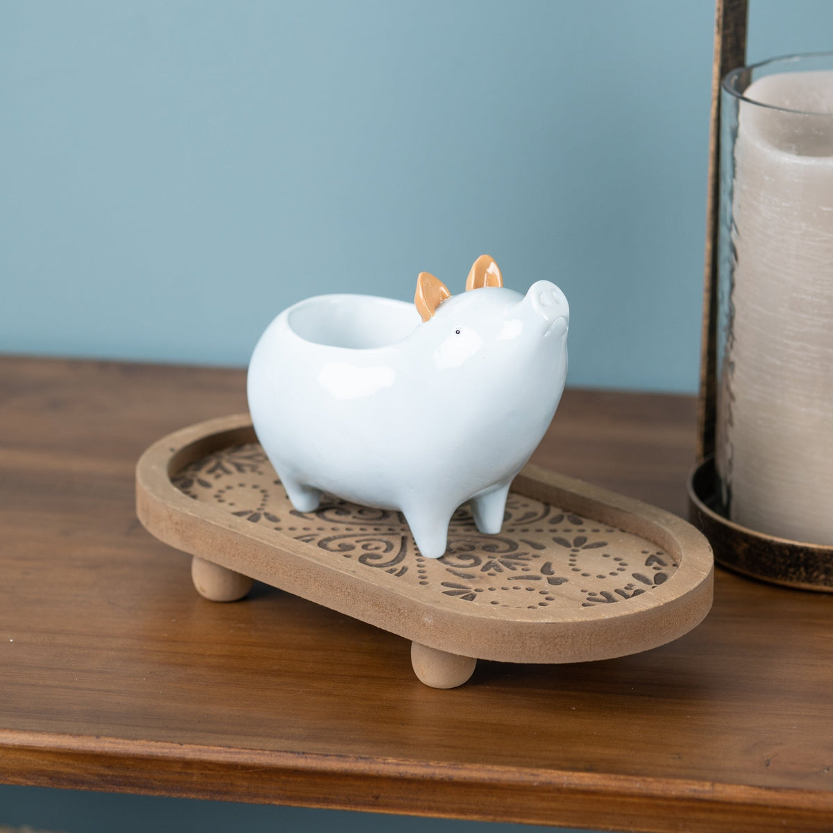 Melrose International Chic Pig Planter (Set of 4)