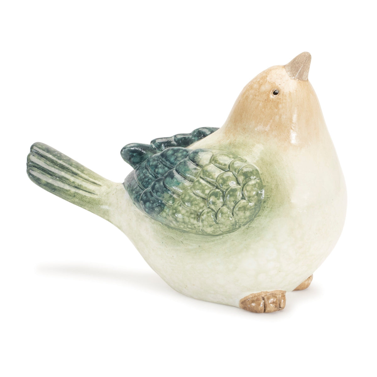 Melrose International Terra cotta bird figurine (set of 4)