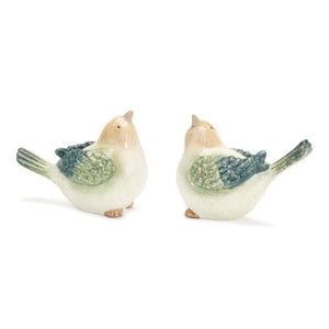 Melrose International Terra cotta bird figurine (set of 4) in Beige