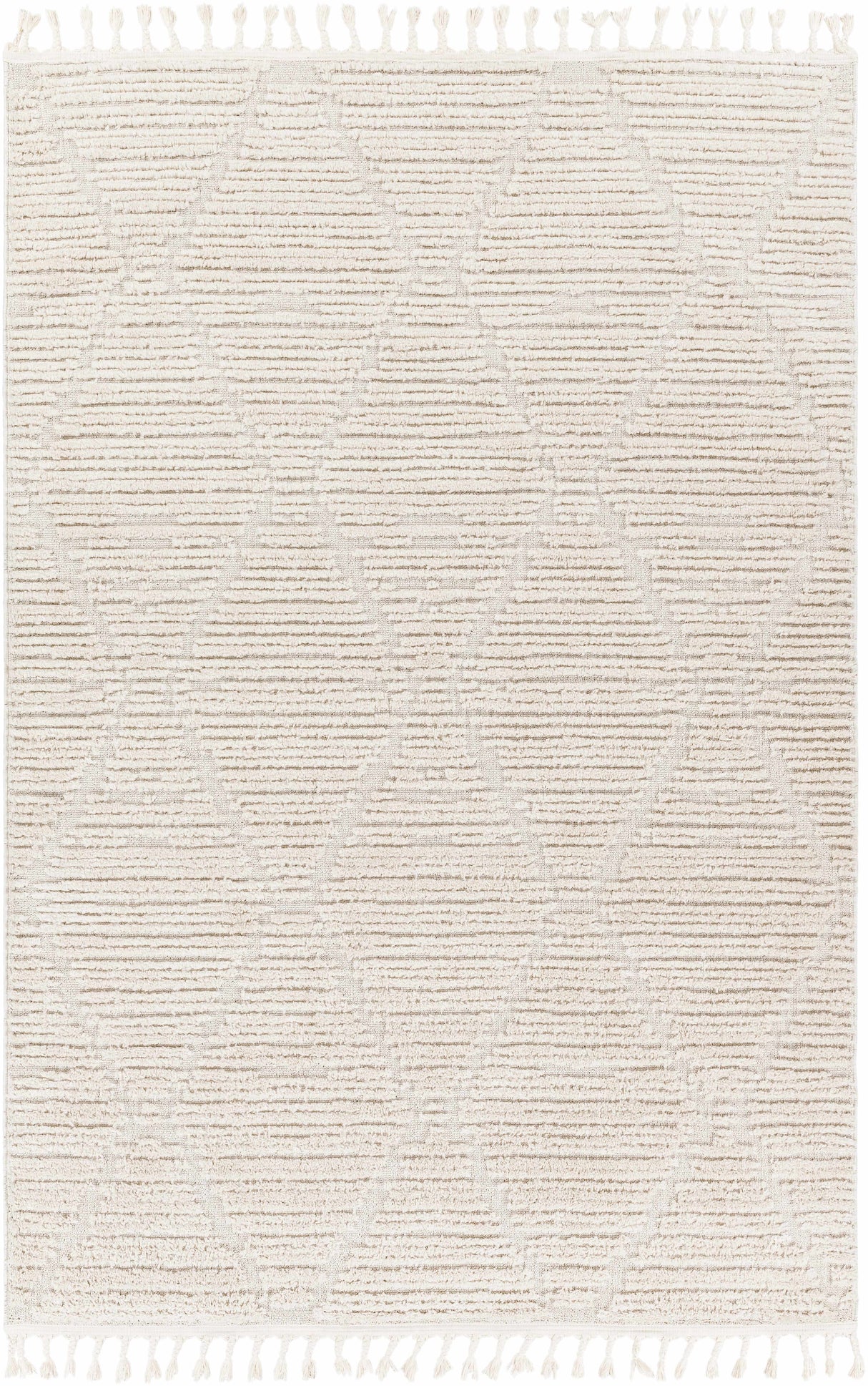 Mengen High/Low Pile Rug with Tassels