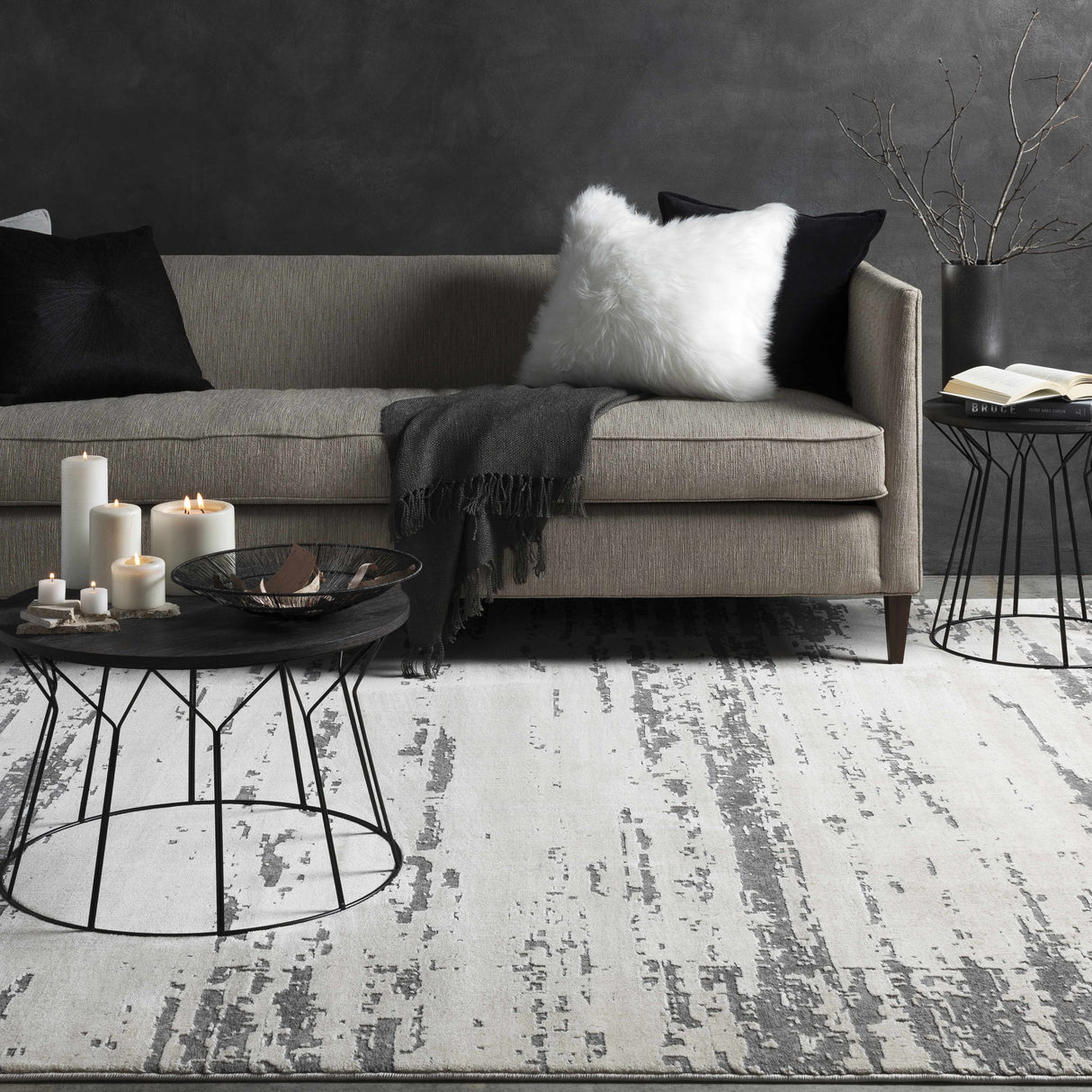 Mikana Beige Tibetan Rug