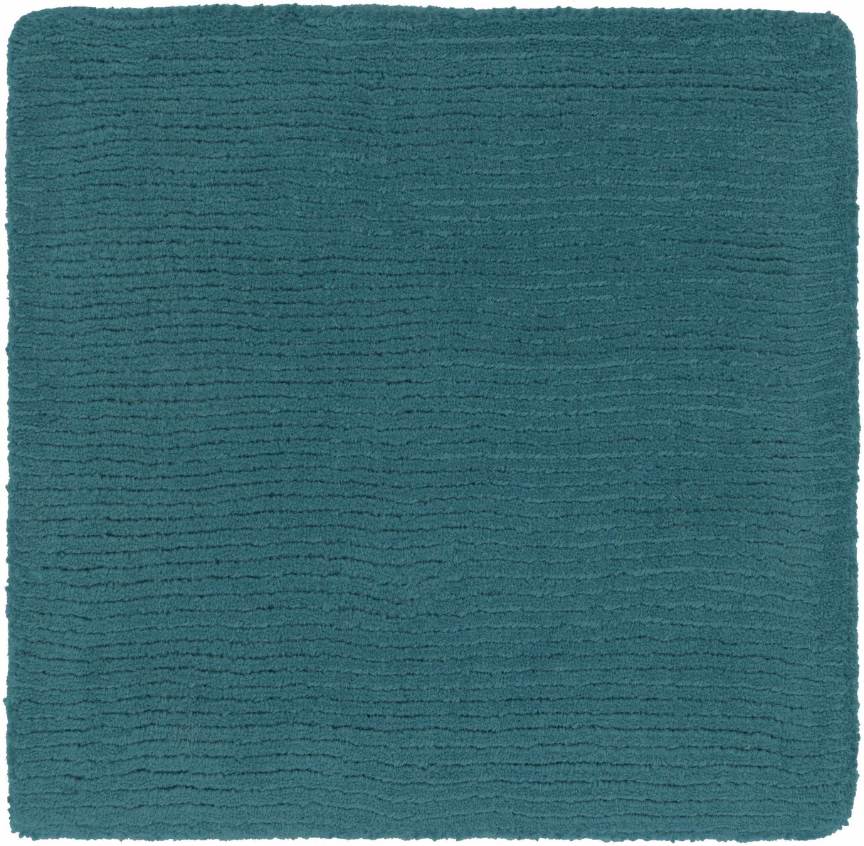 Brockton Solid Teal Wool  Rug