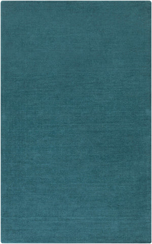 Brockton Solid Teal Wool  Rug