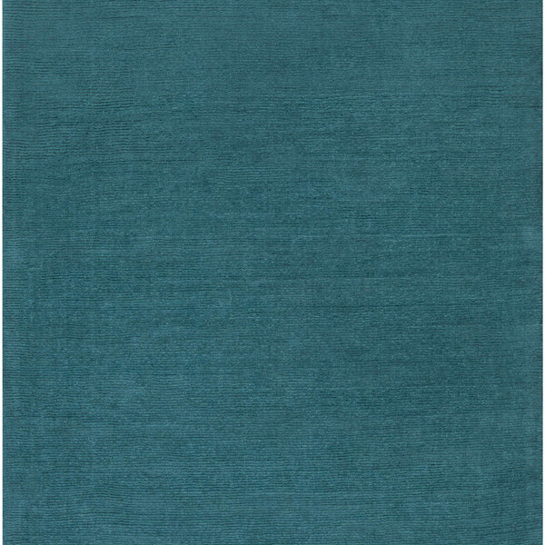 Brockton Solid Teal Wool  Rug
