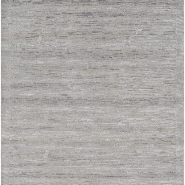 Mardi Silver Premium Wool&Silk Area Rug - Clearance