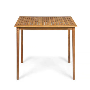 Outdoor Minimalist Acacia Wood Rectangle Bar Table - Best Buy Furniture