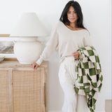 Minky Stretch Throw Blankets