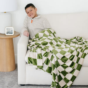 Minky Stretch Throw Blankets