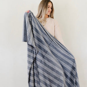 Saranoni MINKY STRETCH XL THROW BLANKETS in Stripe