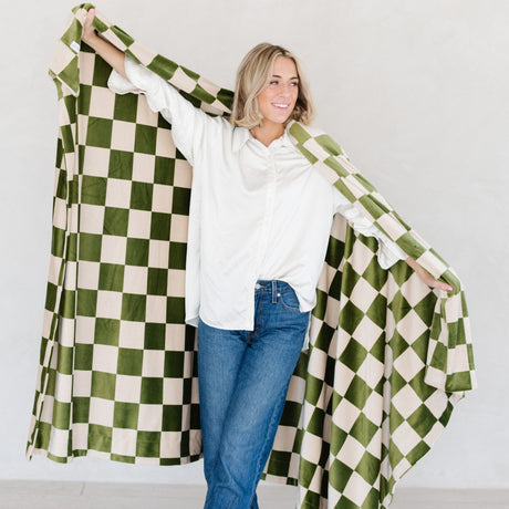Minky Stretch XL Throw Blankets