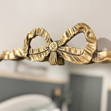 Antique Gold Bow Mirror, Choose Your Size