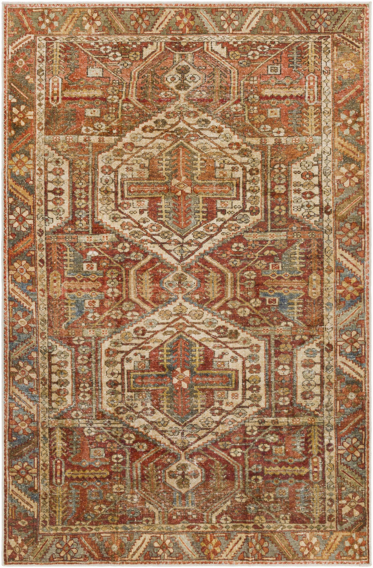Mantalongon Washable Area Rug