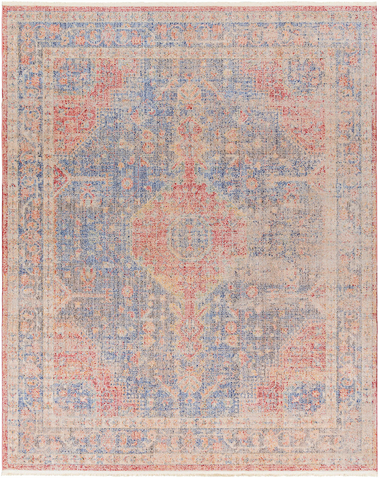 Akio Red & Blue Area Rug - Clearance