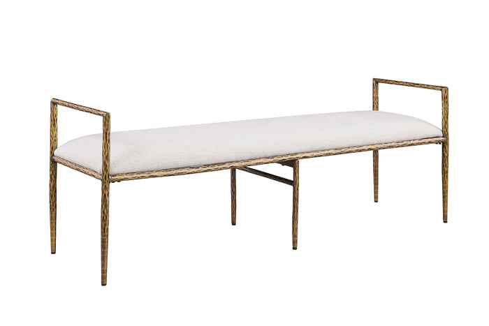 Mobilya Contemporary Style Bench with Padded Upholstery