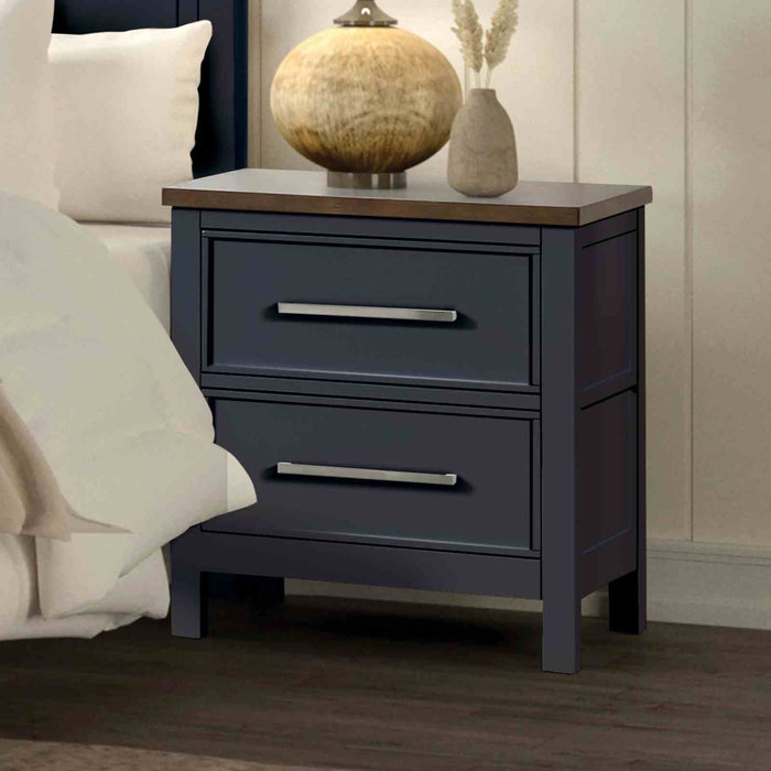 Mobilya Modern Farmhouse Style Nightstand with Dovetail Drawers