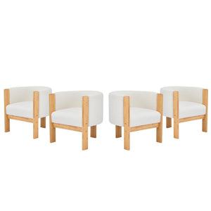 Modern Dining Chairs for Dining Area in White - view 2