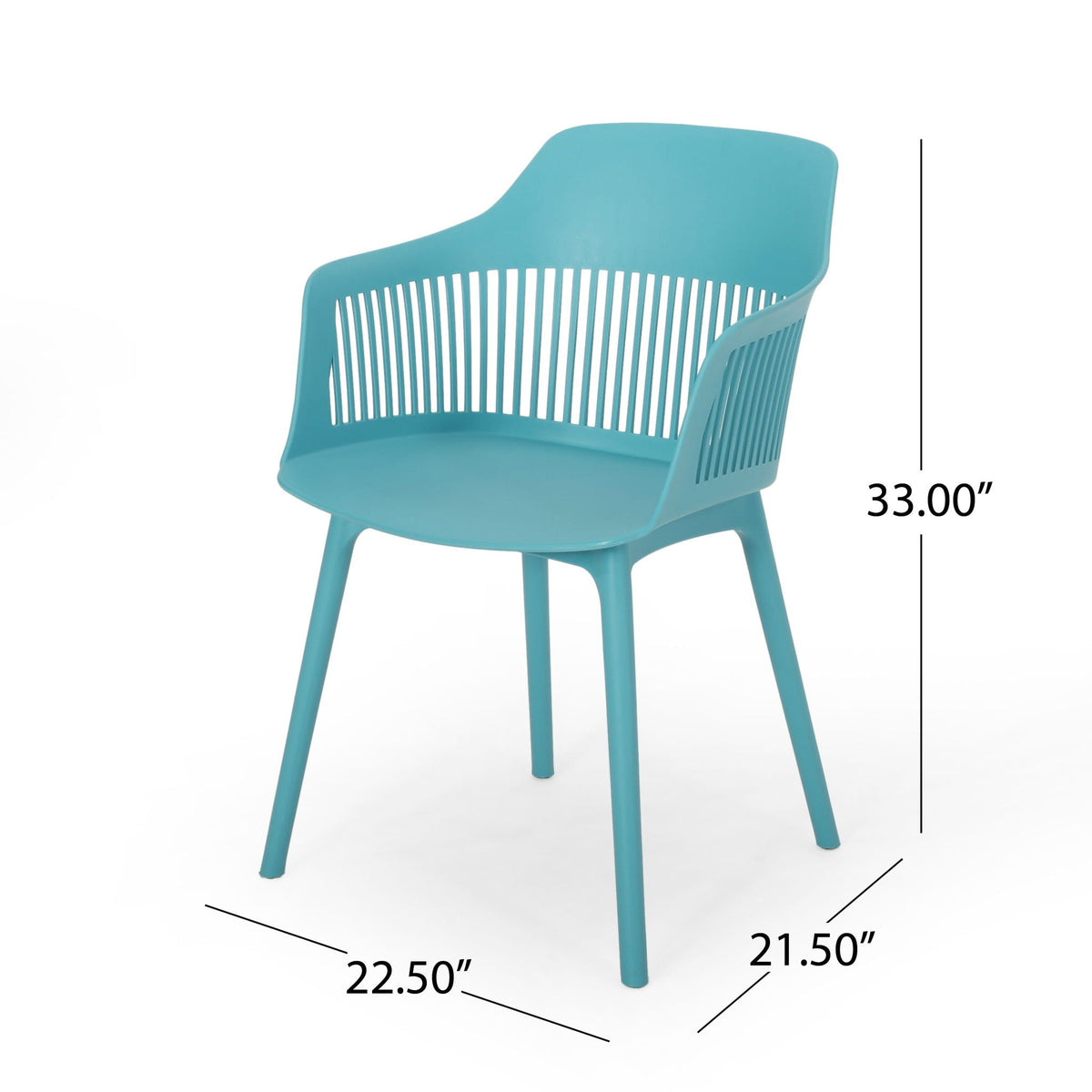Modern Polypropylene Outdoor Chair Set - view 2