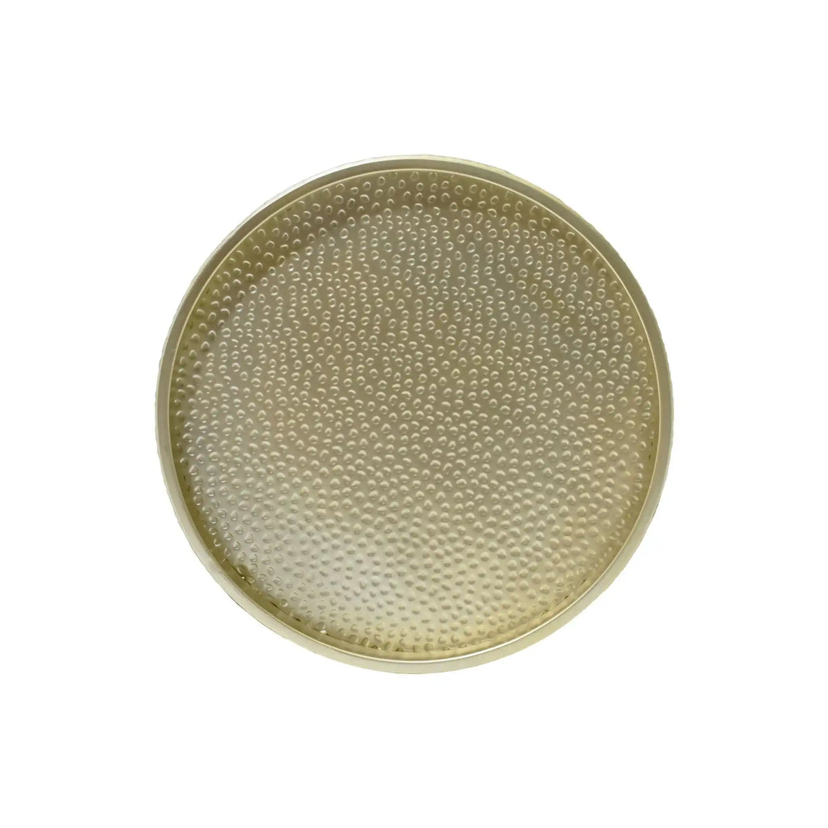 Modern Round Accent Table With Hammered Surface - Best Buy Furniture