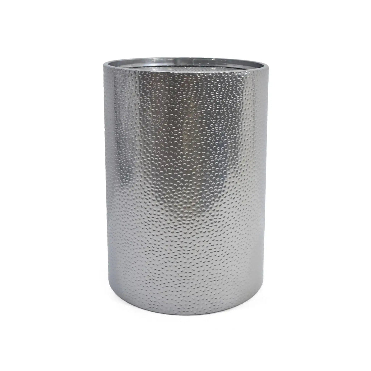 Modern Round Accent Table With Hammered Surface - Best Buy Furniture