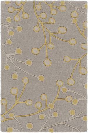 Elsu Mustard Wool Area Rug