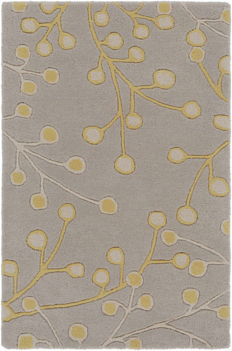 Elsu Mustard Wool Area Rug