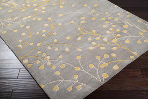 Elsu Mustard Wool Area Rug