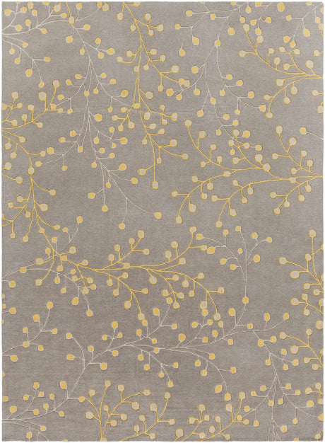 Elsu Mustard Wool Area Rug