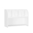 MOONRIVER White Bookcase with 4 Compartments
